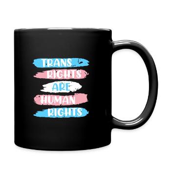 Transights are Human Rights Transgender - Mug uni - noir - Droite