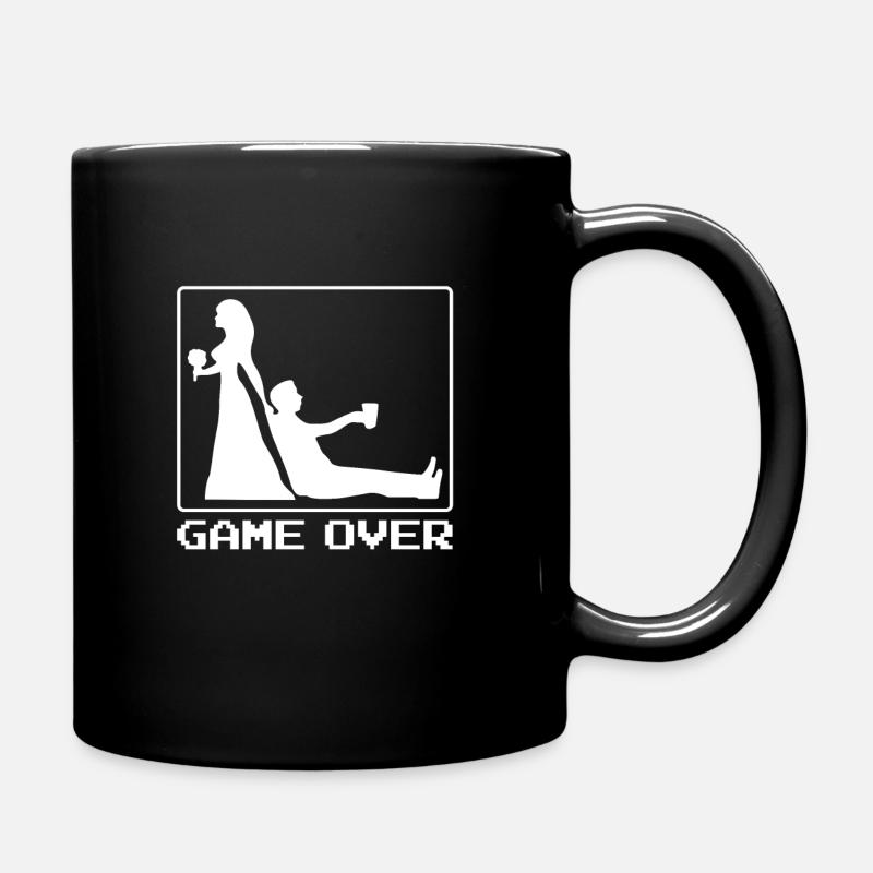 Lustiger Bräutigam Spruch Game Over Gaming Spruch - Tasse einfarbig - Schwarz