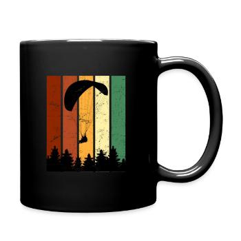 Gleitschirmflieger Gleitschirm Pilot Paraglider - Tasse einfarbig - Schwarz - Rechts