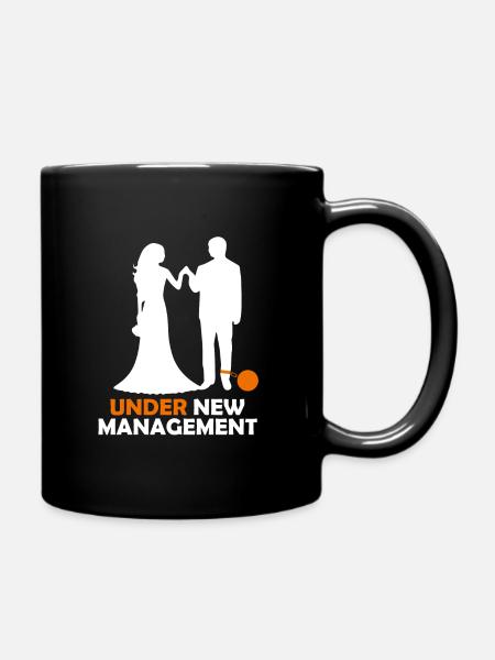 Unter neuem Management Bräutigam - Tasse einfarbig - Schwarz