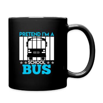 Bus saying bus driver bus driver gift - Full Colour Mug - black - Right