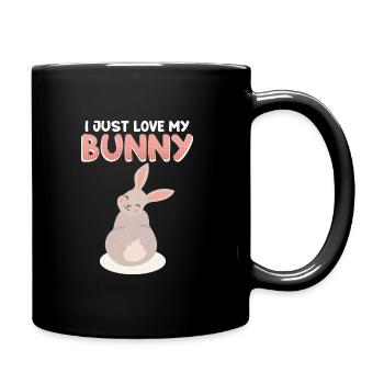 Lapin Lapins Animaux de compagnie Rongeur Rengaine - Mug uni - noir - Droite
