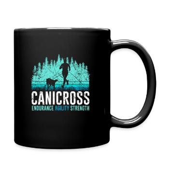 Chiens de train Sport Running avec cadeau canicross chien - Mug uni - noir - Droite