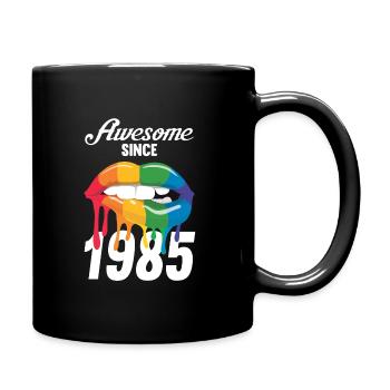 Vintage 1985 85 Birthday Retro Vintage Gift - Full Colour Mug - black - Right
