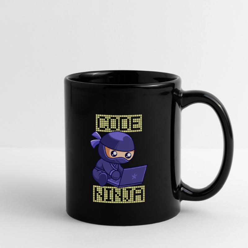 Code Ninja Coder Software Developer Programmer Full Colour Mug