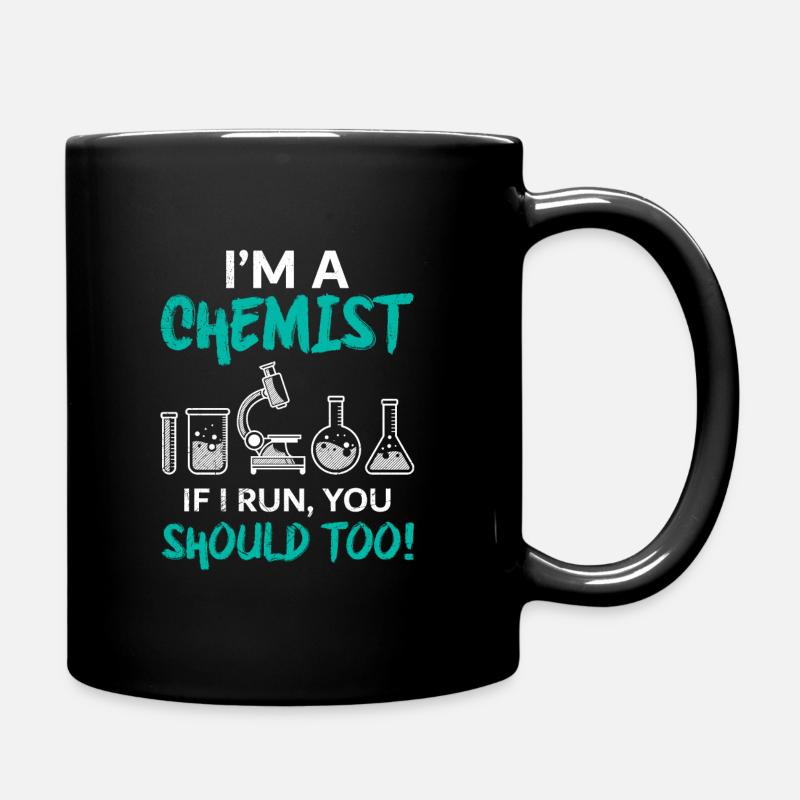 Lustiger Chemiker Spruch Chemie Laborant Witz - Tasse einfarbig - Schwarz