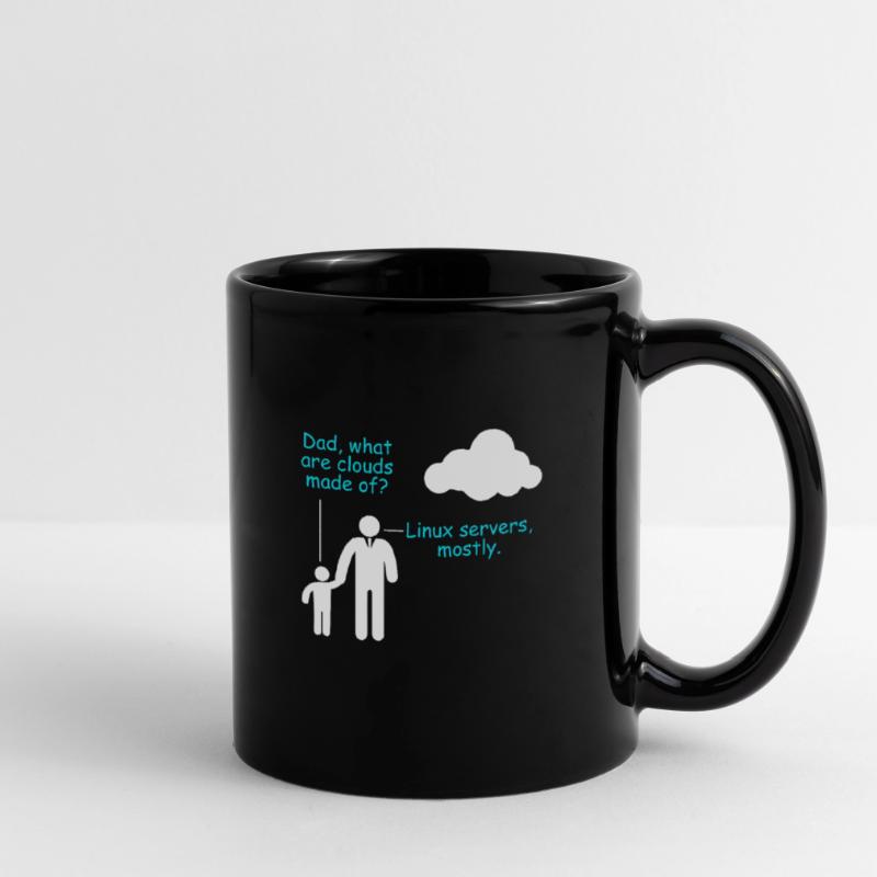 Coder Software Entwickler Witz Cloud Linux Server Tasse einfarbig