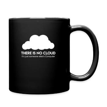 Server Cloud Spruch Informatiker Coder - Tasse einfarbig - Schwarz - Rechts
