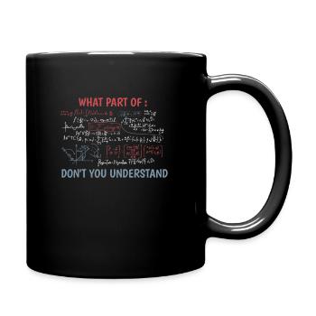Funny Complex Equation Math Teacher - Full Colour Mug - black - Right