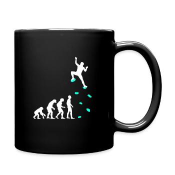 Klettern Evolution Klettergriffe Kletterwand - Tasse einfarbig - Schwarz - Rechts