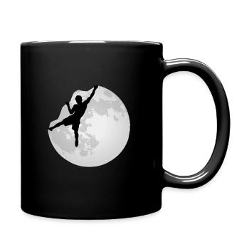 Boulder Freiklettern Klettern Klettersport - Tasse einfarbig - Schwarz - Rechts