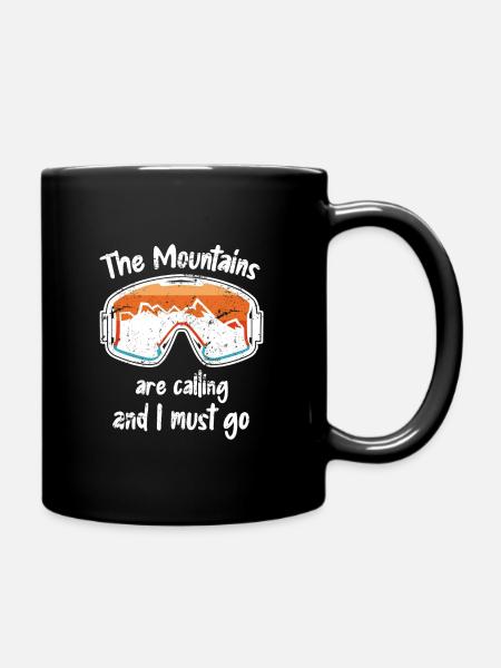Ski ski ski apres ski montagnes Appels - Mug uni - noir