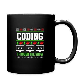 Programmeur Noël Ugly Christmas Coding - Mug uni - noir - Droite