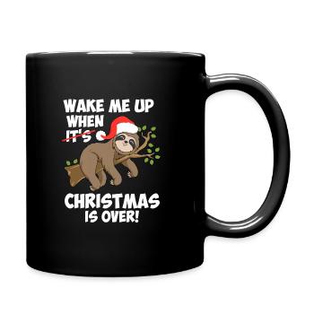 Ugly Christmas Paresseux Anti-Noël - Mug uni - noir - Droite