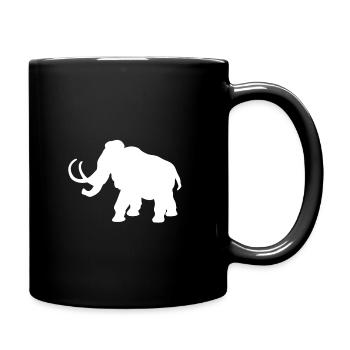 Mammouth silhouette âge de pierre - Mug uni - noir - Droite
