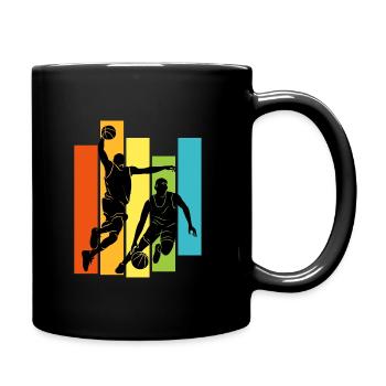 Joueur de basket-ball Dunking Basketball - Mug uni - noir - Droite