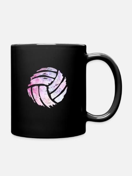 Volleyball Volleyball Volleyball Player - Full Colour Mug - black