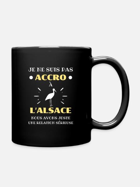 accro alsace humour alsacien humoristique drole - Mug uni - noir