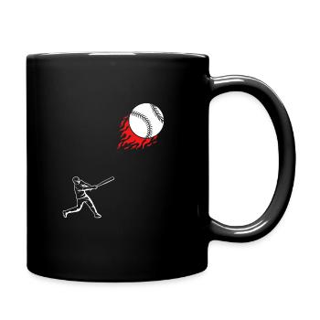 Baseballmannschaft Baseball - Tasse einfarbig - Schwarz - Rechts