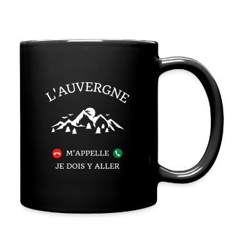 auvergne m'appelle humour auvergnat homme drole - Mug uni - noir - Droite