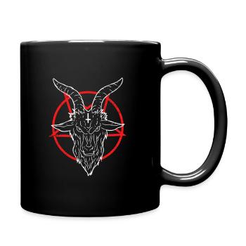 Satan Devil Pentagram Devil - Full Colour Mug - black - Right