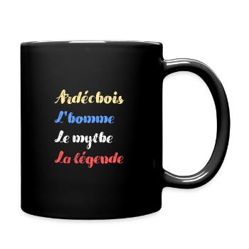 ardechois homme mythe legende humour ardeche homme - Mug uni - noir - Droite