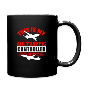 Ceci est mon contrôleur de la circulation aérienne - Mug uni - noir - Droite