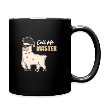Alpaca Master's Degree Master - Full Colour Mug - black - Right