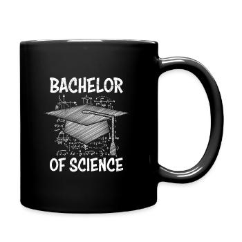 Bachelor of Science Mathematik Physik - Tasse einfarbig - Schwarz - Rechts