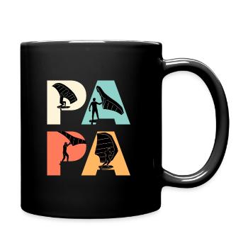 Wingfoil Papa Wing Surf Dad Wing Foil - Tasse einfarbig - Schwarz - Rechts