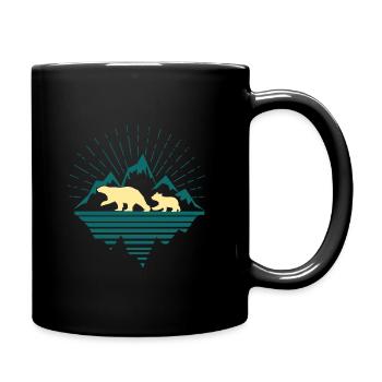 Ours polaire du pôle Nord - Mug uni - noir - Droite