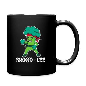 Brocco Lee Broccoli Meme - Tasse einfarbig - Schwarz - Rechts