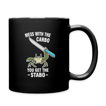 Drôle de mème de crabe - Mug uni - noir - Droite