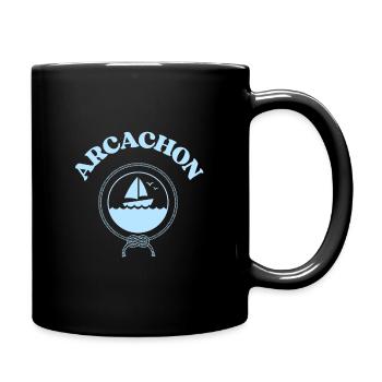 arcachon bateau bassin d'arcachon homme ocean - Mug uni - noir - Droite