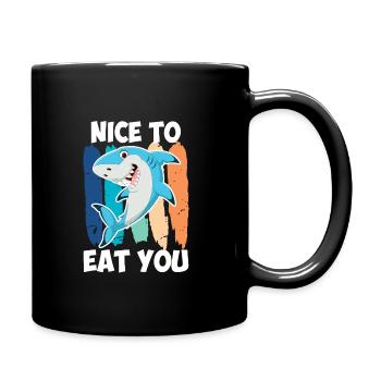 Agréable de vous manger Hai Sarcasm Kids - Mug uni - noir - Droite
