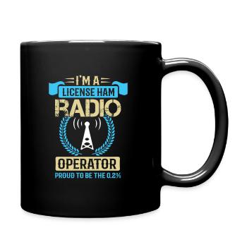 Propriétaire de la licence de radio amateur - Mug uni - noir - Droite