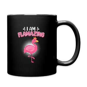 I au Flamazing Party Flamingo Festival - Mug uni - noir - Droite