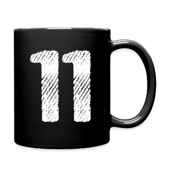 11 number jersey - Full Colour Mug - black - Right