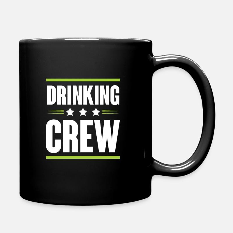 Drinking Crew - Tasse einfarbig - Schwarz