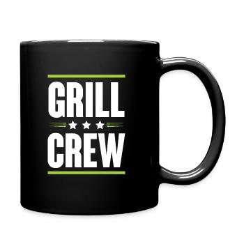Équipage de grillades - Mug uni - noir - Droite