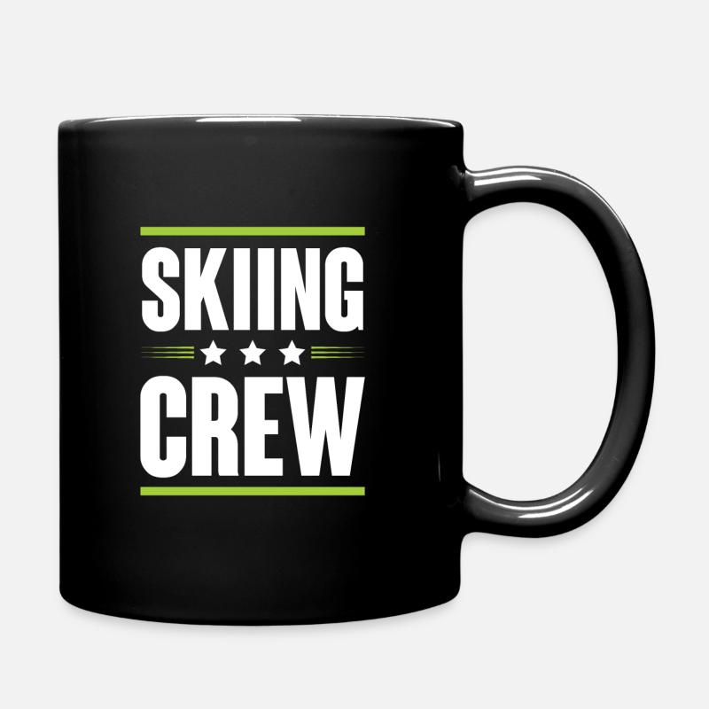 Skiing Crew - Full Colour Mug - black