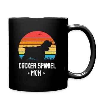 Cocker Spaniel - Mug uni - noir - Droite