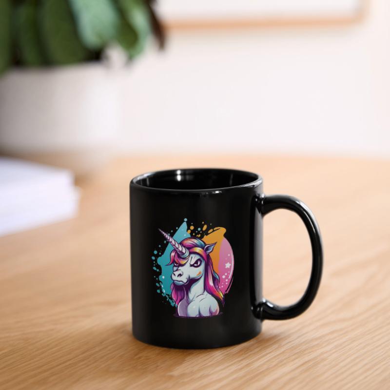 Grumpy Einhorn Tasse einfarbig