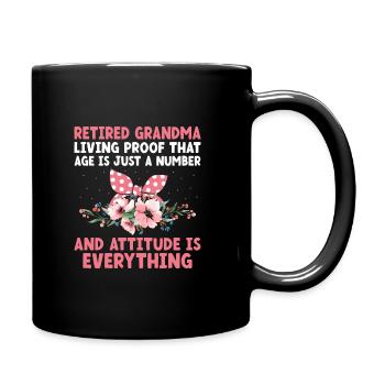 Grand-mère retraitée Pension de retraite Grand-mère Reti - Mug uni - noir - Droite
