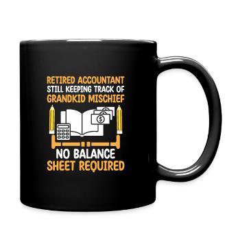 Grand-mère à la retraite Pensioner Comptable Banque - Mug uni - noir - Droite