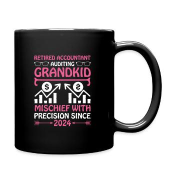 Grand-mère à la retraite Pensioner Comptable Banque - Mug uni - noir - Droite