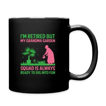 Jardinier Grand-mère à la retraite Retraité Jardinier Garde - Mug uni - noir - Droite