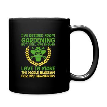 Jardinier Grand-mère à la retraite Retraité Jardinier Garde - Mug uni - noir - Droite