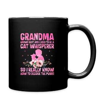 Amoureux des chats Grand-mère retraitée Retraité Propriétaire de chat Chat - Mug uni - noir - Droite