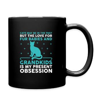 Amoureux des chats Grand-mère retraitée Retraité Propriétaire de chat Chat - Mug uni - noir - Droite